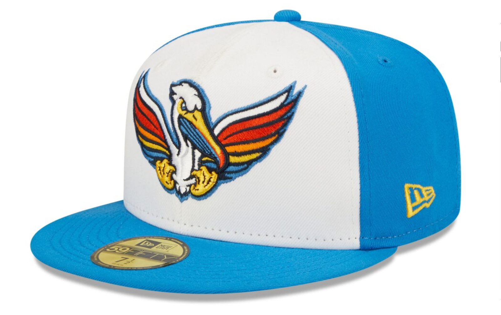 This Pelicanos de Myrtle Beach 59FIFTY hat from New Era embraces the culture and values Copa De La Diversion has to offer. This cap features striking Pelicanos de Myrtle Beach embroidery, multi-color design and contrast undervisor for a touch of flair. Perfect for cheering on the Myrtle Beach Pelicans in unique style, this fitted cap represents the true meaning behind the "Fun Cup".