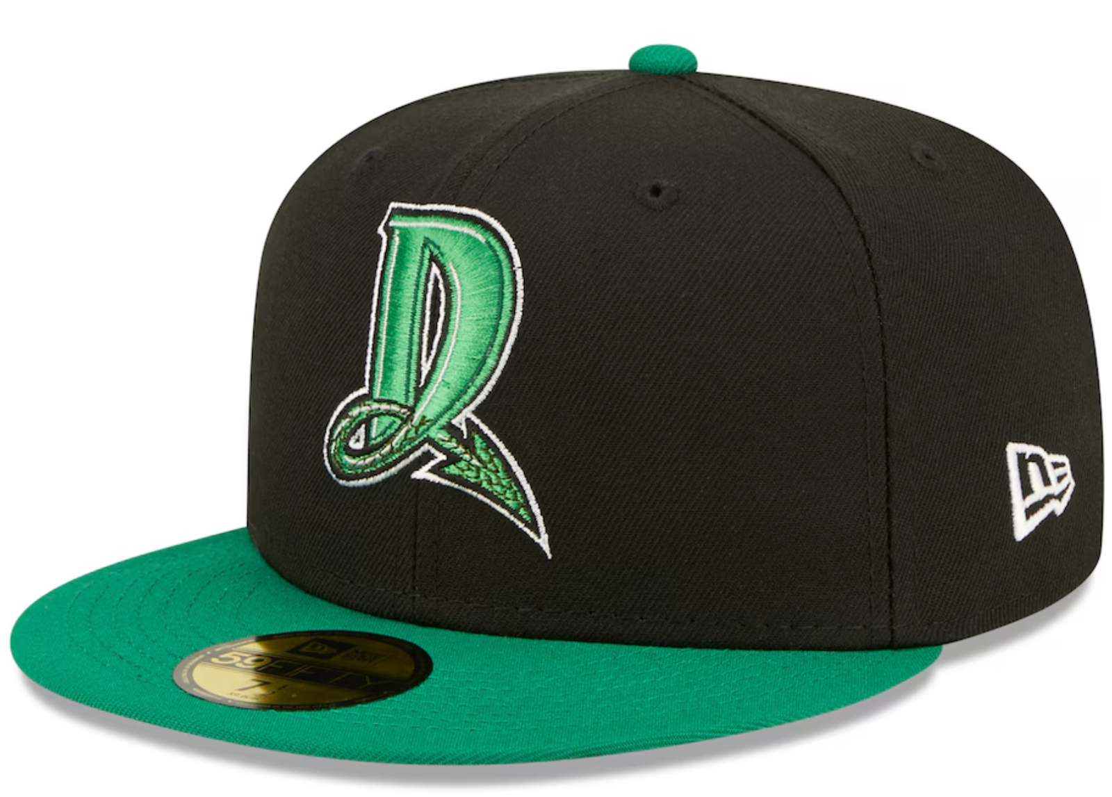 Wearing this New Era 59FIFTY hat on more than just game day allows your Dayton Dragons fandom to be seen all the time. A trendy high crown and fitted construction pair for a classic design. Bold Dayton Dragons embroidery completes this cap for an accessory that shows you're more than an average fan.