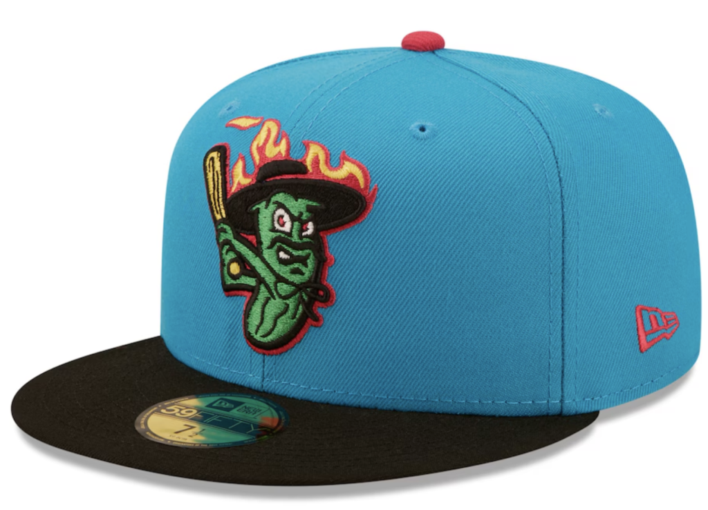 This Pepinillos Picantes del Norte 59FIFTY hat from New Era embraces the culture and values Copa De La Diversion has to offer. This cap features striking embroidered graphics, a multi-color design and a contrasting undervisor for flair. Perfect for cheering on the Pepinillos Picantes del Norte in unique style, this fitted cap represents the true meaning behind the "Fun Cup."